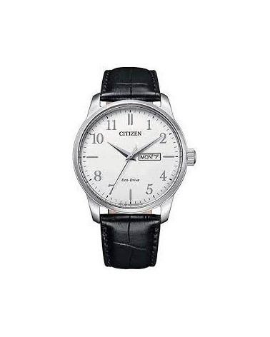 citizen-orologio-eco-drive-classic-uomo-cassa-in-acciaio-quadrante-nero-cinturino-pelle-nero-bm8550-14a