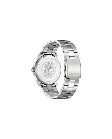 Citizen - Orologio Eco Drive Classic uomo cassa e bracciale in acciaio quadrante bianco