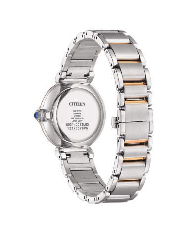 Citizen - Orologio donna Maybell Eco Drive cassa e bracciale acciaio rosato quadrante madreperla con diamanti
