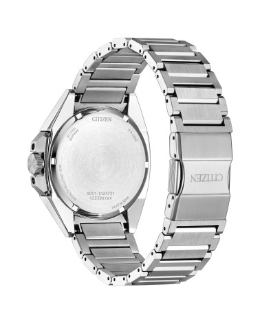 Citizen - Orologio uomo Eco Drive cassa e bracciale acciaio quadrante nero