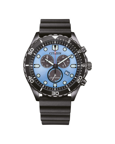 citizen-orologio-uomo-eco-drive-crono-cassa-acciaio-finitura-grey-quadrante-turchese-bracciale-caucciu-nero-at2567-18l