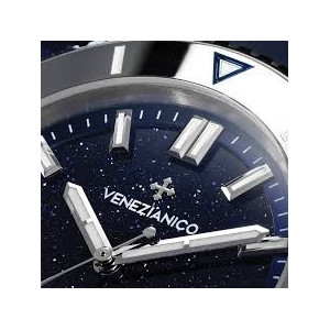 Venezianico - Orologio uomo Nereide automatico cassa acciaio quadrante avventurina cinturino gomma
