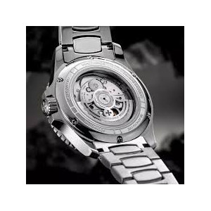 Venezianico - Orologio uomo Nereide GMT Ceratung cassa e bracciale acciaio movimento automatico quadrante nero