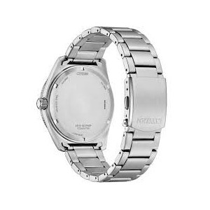 Citizen - Orologio uomo Eco Drive cassa e bracciale acciaio quadrante blu con striature