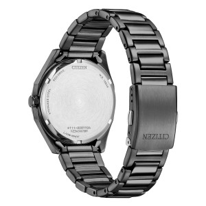 Citizen - Orologio uomo Eco Drive cassa e bracciale acciaio brunito quadrante antracite