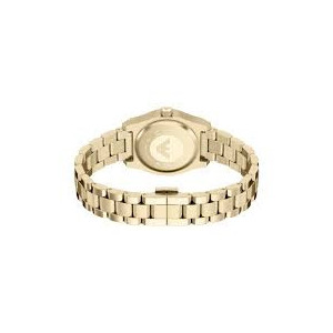 EMPORIO ARMANI - Orologio donna cassa e bracciale acciaio color oro quadrante in malachite