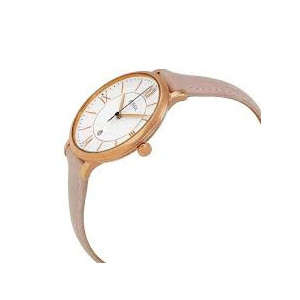 FOSSIL - Orologio donna Jaqueline cassa acciaio rose gold quadrante bianco indici e numeri romani cinturino pelle cipria