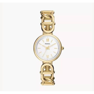 fossil-orologio-donna-carlie-cassa-e-bracciale-acciaio-dorato-quadrante-bianco-indici-e-numeri-romani-ES5329