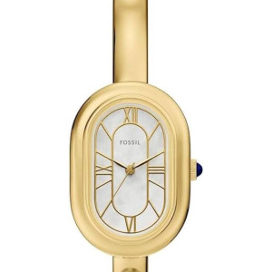 fossil-orologio-donna-sloan-cassa-e-bracciale-rigido-acciaio-dorato-quadrante-madreperla-indici-e-numeri-romani-es5444