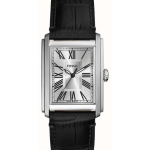 fossil-orologio-uomo-carraway-acciaio-lucido-satinato-quadrante-argento-numeri-romani-cinturino-pelle-nero-fs6078