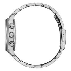 Citizen - Orologio uomo eco drive cronografo cassa e bracciale Super Titanio finitura satinata quadrante verde