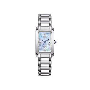 citizen-orologio-donna-el-square-eco-drive-cassa-e-bracciale-acciaio-lucido-e-satinato-quadrante-madreperla-blu-ew5620-55n