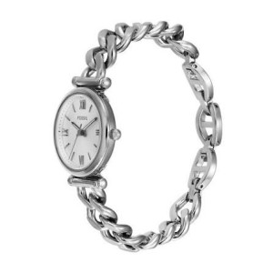 FOSSIL - Orologio donna Carlie cassa e bracciale acciaio finitura lucida quadrante silver