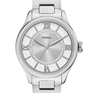 FOSSIL - Orologio donna Gilmore cassa e bracciale acciaio finitura lucida e spazzolata quadrante silver bianco