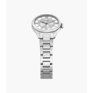 FOSSIL - Orologio donna Gilmore cassa e bracciale acciaio finitura lucida e spazzolata quadrante silver bianco