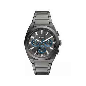 fossil-orologio-uomo-quarzo-everett-cassa-e-bracciale-acciaio-gunmetal-quadrante-grigio-a-raggiera-dettagli-blu-fs6107