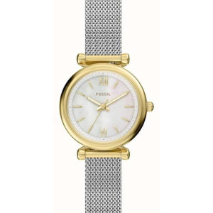 fossil-orologio-donna-carlie-mini-cassa-dorata-e-bracciale-acciaio-finitura-lucida-quadrante-madreperla-bianco-es5463