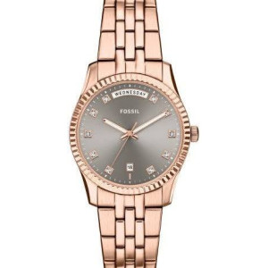 fossil-orologio-donna-scarlette-cassa-e-bracciale-acciaio-finitura-oro-rosa-quadrante-grigio-con-cristalli-bianchi-es5459