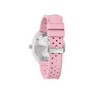 BULOVA - Orologio Snorkel quarzo cassa ceramica quadrante silver cinturino gomma rosa