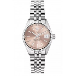 Philip Watch - Caribe Donna- orologio con quadrante rosa sunray e bracciale in acciaio