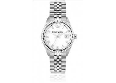 Philip-Watch-Orologio-da-donna-Caribe-al-quarzo-cassa-e-bracciale-in-acciaio-quadrante-bianco-r8253597515