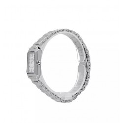 Philip Watch - Orologio donna Eve cassa e bracciale in acciaio quadrante rettangolare in madreperla con diamanti