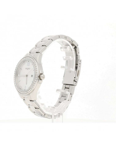 Vagary by Citizen - Orologio donna Timeless Lady acciaio quarzo bracciale quadrante silver cristalli sulla lunetta