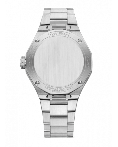 Baume & Mercier - Orologio donna Riviera al quarzo cassa e bracciale acciaio quadrante verde