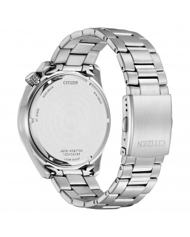 Citizen - Orologio uomo Seaplane Eco Drive cassa e bracciale acciaio quadrante blu