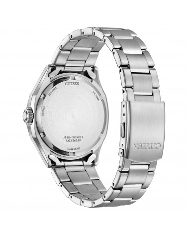 Citizen - Orologio uomo Elegant Eco Drive cassa e bracciale acciaio quadrante silver