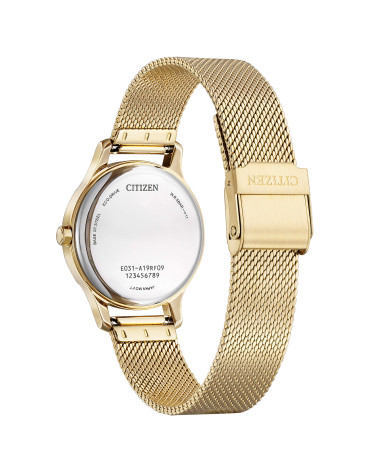 Citizen - Orologio donna acciaio rosato Eco Drive Lady quadrante madreperla decorata